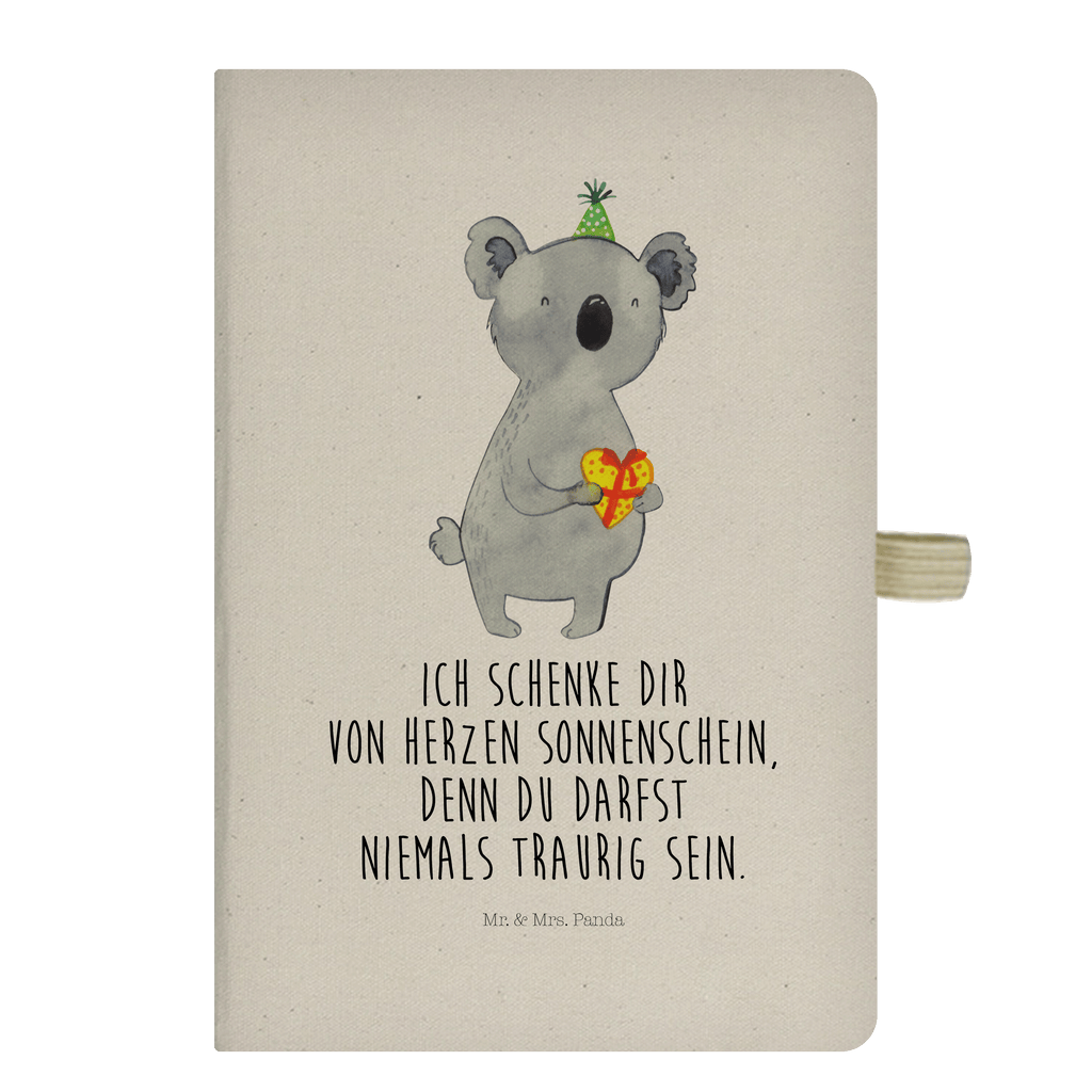 Baumwoll Notizbuch Koala Geschenk Notizen, Eintragebuch, Tagebuch, Notizblock, Adressbuch, Journal, Kladde, Skizzenbuch, Notizheft, Schreibbuch, Schreibheft, Koala, Koalabär, Geschenk, Geburtstag, Party