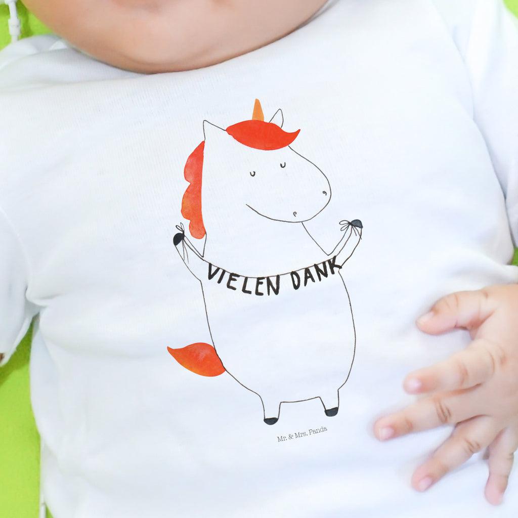 Organic Baby Shirt Einhorn Dankeschön Baby T-Shirt, Jungen Baby T-Shirt, Mädchen Baby T-Shirt, Shirt, Einhorn, Einhörner, Einhorn Deko, Pegasus, Unicorn, Danke, vielen Dank, Dankeschön, Danksagung