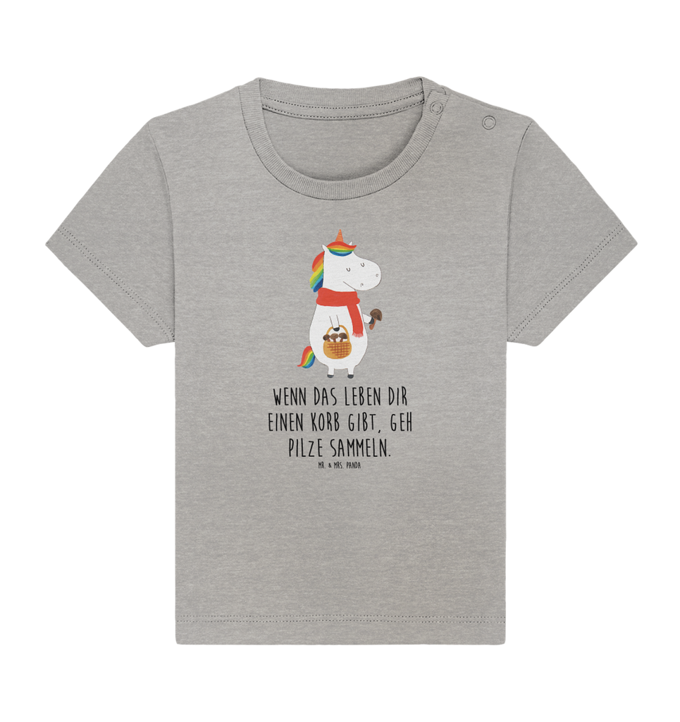 Organic Baby Shirt Einhorn Pilz Baby T-Shirt, Jungen Baby T-Shirt, Mädchen Baby T-Shirt, Shirt, Einhorn, Einhörner, Einhorn Deko, Pegasus, Unicorn, Pilze, Pilzsammler, Motivation, Spruch, Liebeskummer
