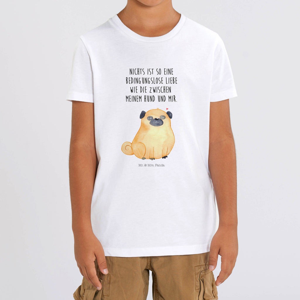 Organic Kinder T-Shirt Mops Kinder T-Shirt, Kinder T-Shirt Mädchen, Kinder T-Shirt Jungen, Hund, Hundemotiv, Haustier, Hunderasse, Tierliebhaber, Hundebesitzer, Sprüche, Mops, Liebe, Hundeliebe