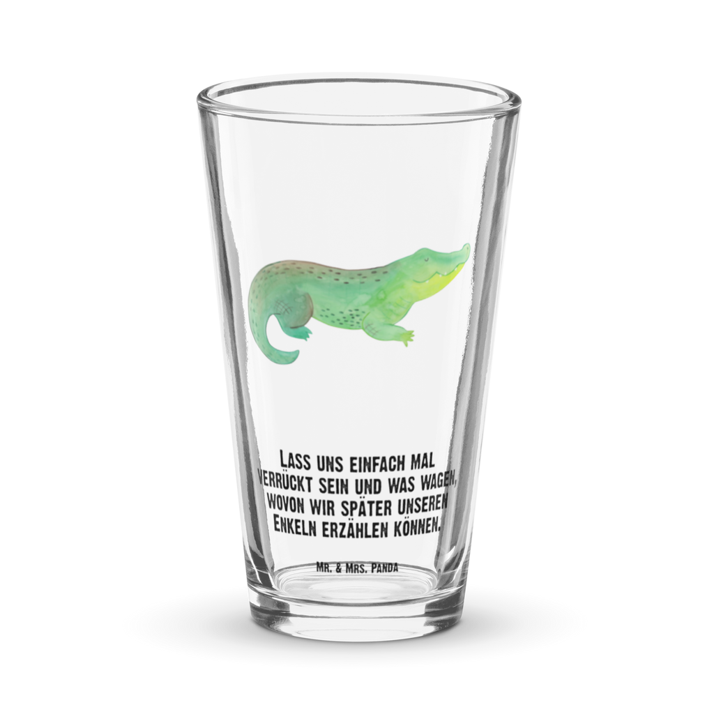 Premium Trinkglas Krokodil Trinkglas, Glas, Pint Glas, Bierglas, Cocktail Glas, Wasserglas, Meerestiere, Meer, Urlaub, Krokodil, Krokodile, verrückt sein, spontan sein, Abenteuerlust, Reiselust, Freundin, beste Freundin, Lieblingsmensch