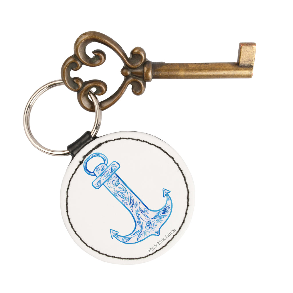Rund Schlüsselanhänger Anker Blau Schlüsselanhänger, Anhänger, Taschenanhänger, Glücksbringer, Schutzengel, Tiermotive, Gute Laune, lustige Sprüche, Tiere