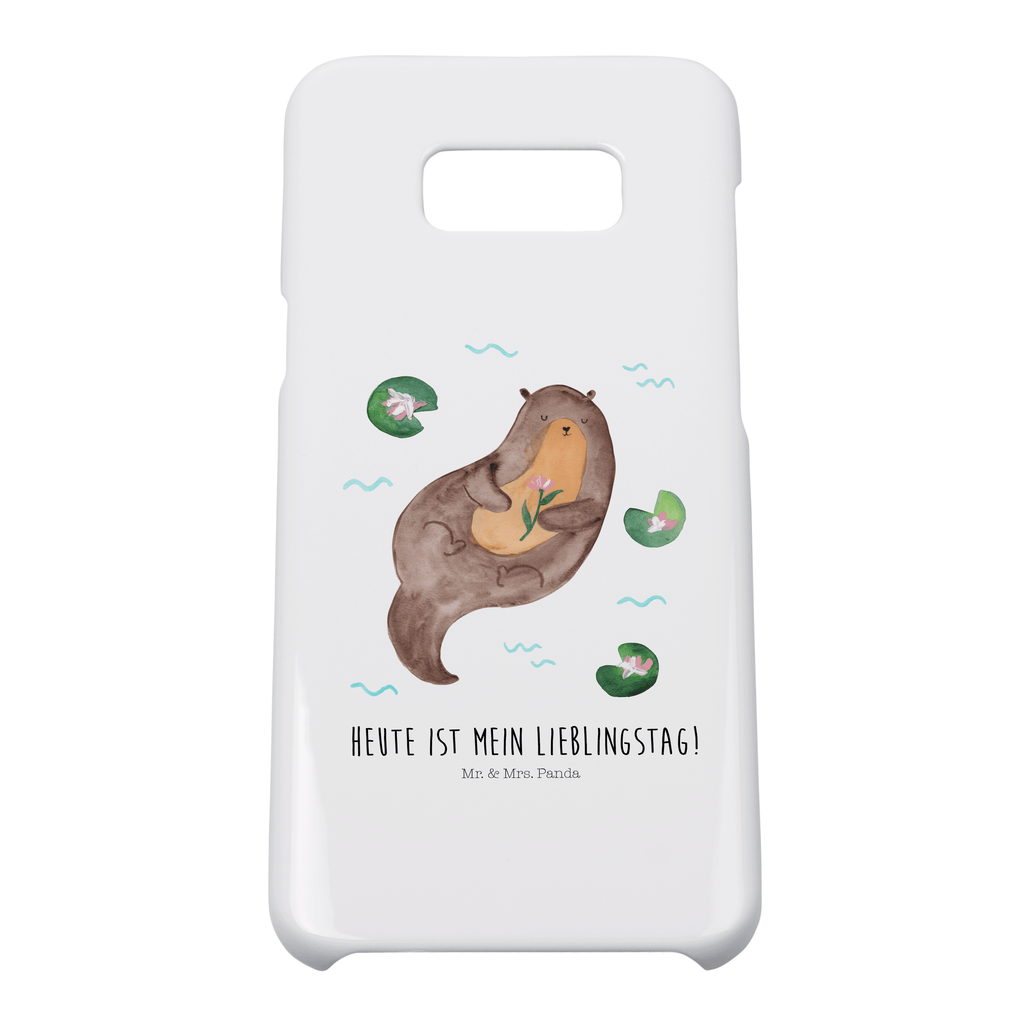 Handyhülle Otter Seerose Handyhülle, Handycover, Cover, Handy, Hülle, Samsung Galaxy S8 plus, Otter, Fischotter, Seeotter, Otter Seeotter See Otter
