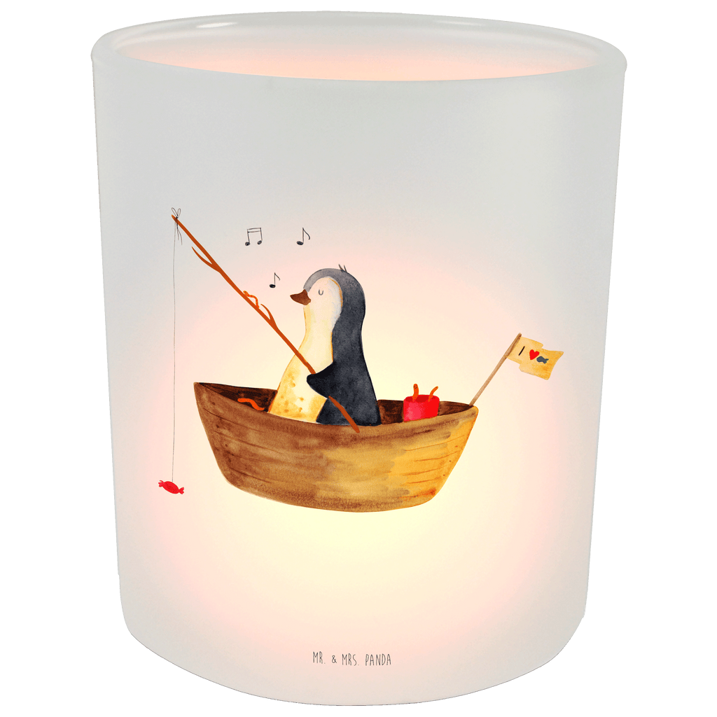 Windlicht Pinguin Angelboot Windlicht Glas, Teelichtglas, Teelichthalter, Teelichter, Kerzenglas, Windlicht Kerze, Kerzenlicht, Pinguin, Pinguine, Angeln, Boot, Angelboot, Lebenslust, Leben, genießen, Motivation, Neustart, Neuanfang, Trennung, Scheidung, Geschenkidee Liebeskummer