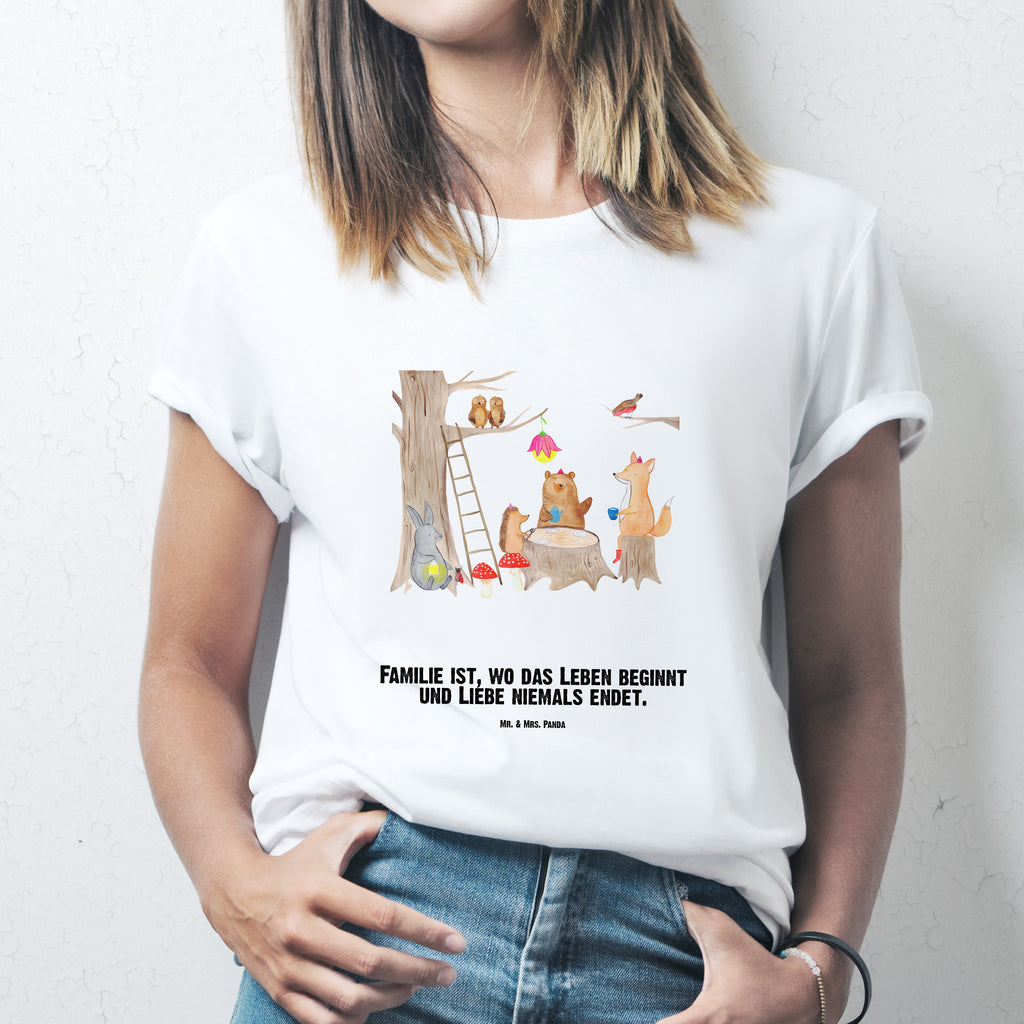 Personalisiertes T-Shirt Waldtiere Picknick T-Shirt Personalisiert, T-Shirt mit Namen, T-Shirt mit Aufruck, Männer, Frauen, Tiermotive, Gute Laune, lustige Sprüche, Tiere, Waldtiere, Picknick, Wald, Fuchs, Hase, Igel, Maus, Eichhörnchen