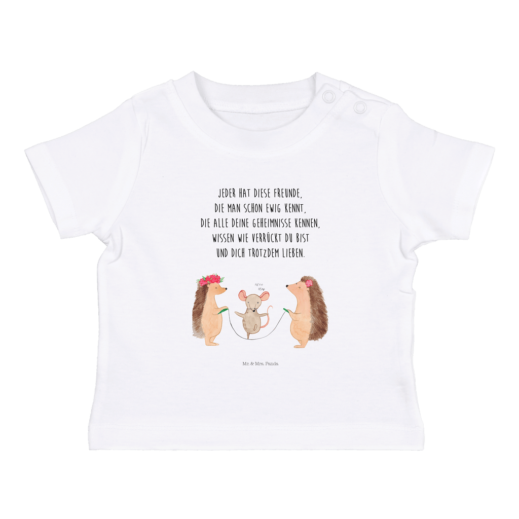 Organic Baby Shirt Igel Seilhüpfen Baby T-Shirt, Jungen Baby T-Shirt, Mädchen Baby T-Shirt, Shirt, Tiermotive, Gute Laune, lustige Sprüche, Tiere, Igel, Maus, Seilspringen, Seilhüpfen, Kinder, Kindergarten