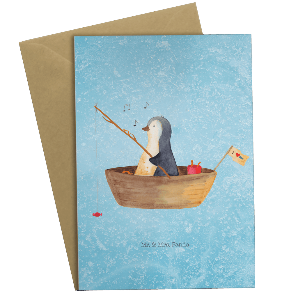 Grußkarte Pinguin Angelboot Grußkarte, Klappkarte, Einladungskarte, Glückwunschkarte, Hochzeitskarte, Geburtstagskarte, Karte, Pinguin, Pinguine, Angeln, Boot, Angelboot, Lebenslust, Leben, genießen, Motivation, Neustart, Neuanfang, Trennung, Scheidung, Geschenkidee Liebeskummer