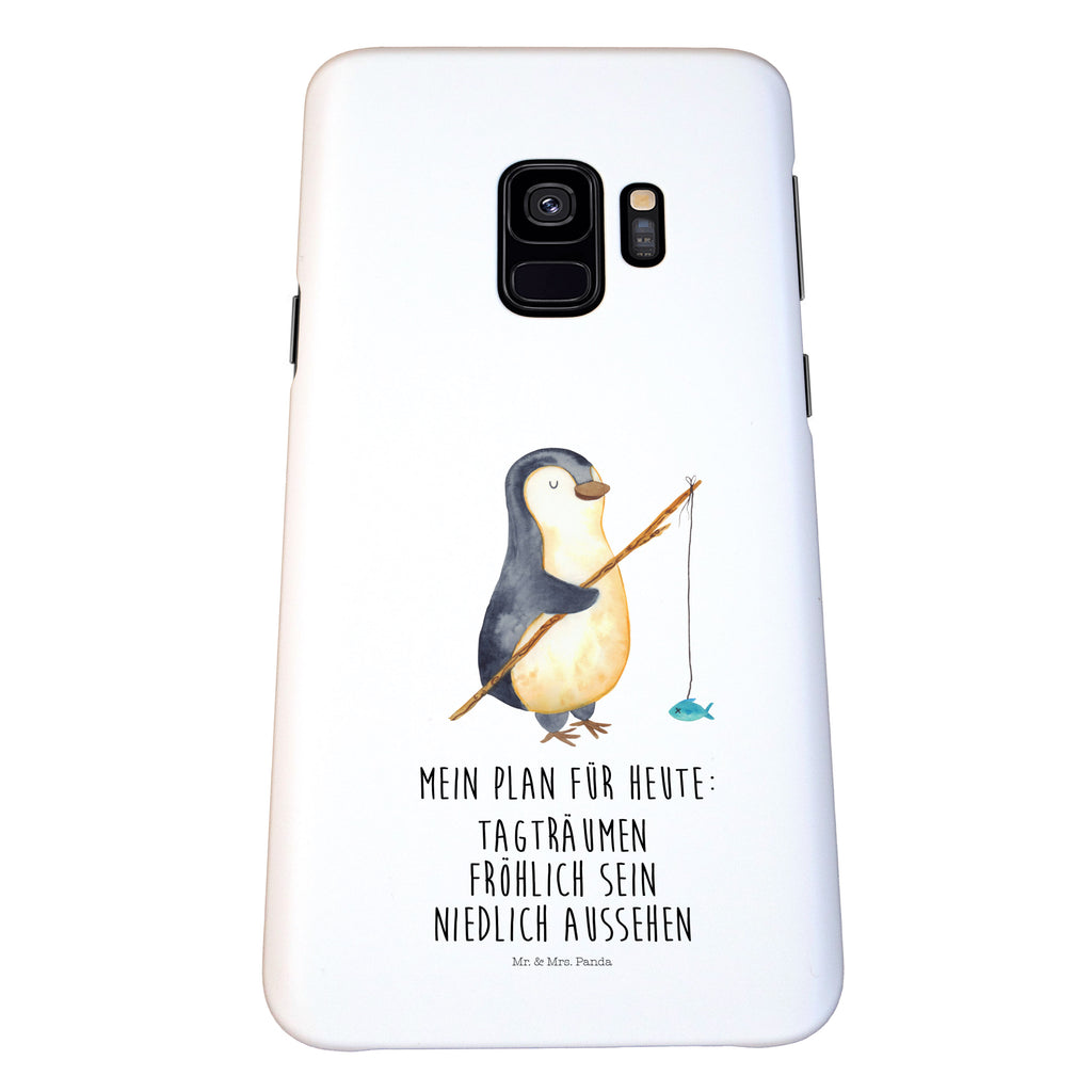 Handyhülle Pinguin Angler Samsung Galaxy S9, Handyhülle, Smartphone Hülle, Handy Case, Handycover, Hülle, Pinguin, Pinguine, Angeln, Angler, Tagträume, Hobby, Plan, Planer, Tagesplan, Neustart, Motivation, Geschenk, Freundinnen, Geschenkidee, Urlaub, Wochenende