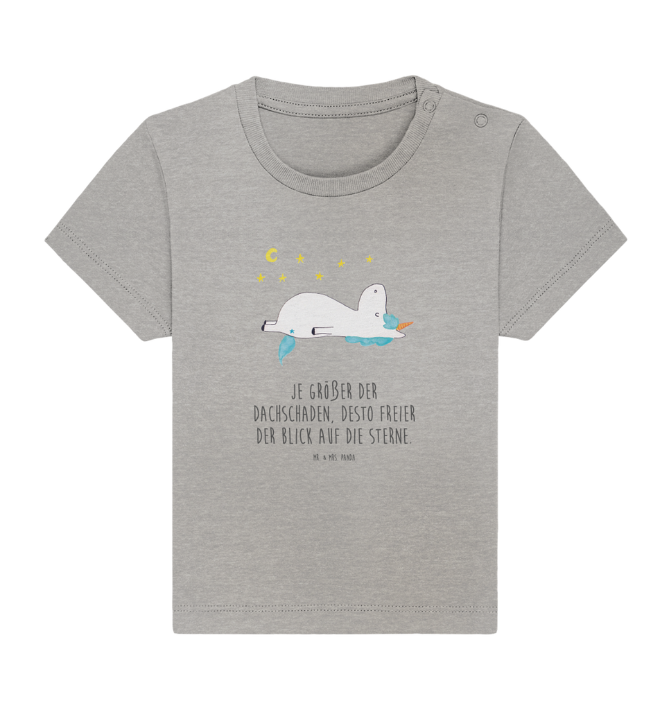 Organic Baby Shirt Einhorn Sternenhimmel Baby T-Shirt, Jungen Baby T-Shirt, Mädchen Baby T-Shirt, Shirt, Einhorn, Einhörner, Einhorn Deko, Pegasus, Unicorn, Sterne, Dachschaden, Verrückt, Sternenhimmel