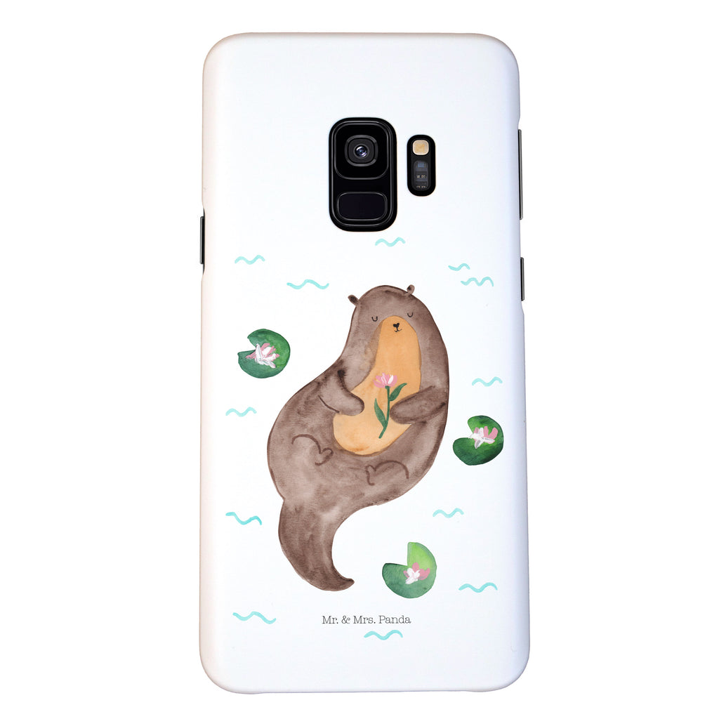 Handyhülle Otter Seerose Handyhülle, Handycover, Cover, Handy, Hülle, Samsung Galaxy S8 plus, Otter, Fischotter, Seeotter, Otter Seeotter See Otter