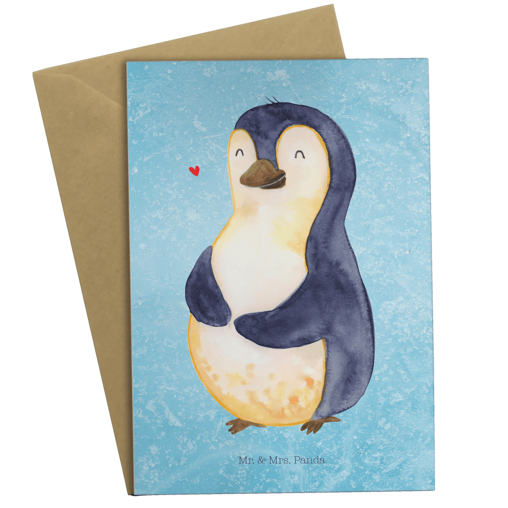 Grußkarte Pinguin Diät Grußkarte, Klappkarte, Einladungskarte, Glückwunschkarte, Hochzeitskarte, Geburtstagskarte, Karte, Pinguin, Pinguine, Diät, Abnehmen, Abspecken, Gewicht, Motivation, Selbstliebe, Körperliebe, Selbstrespekt