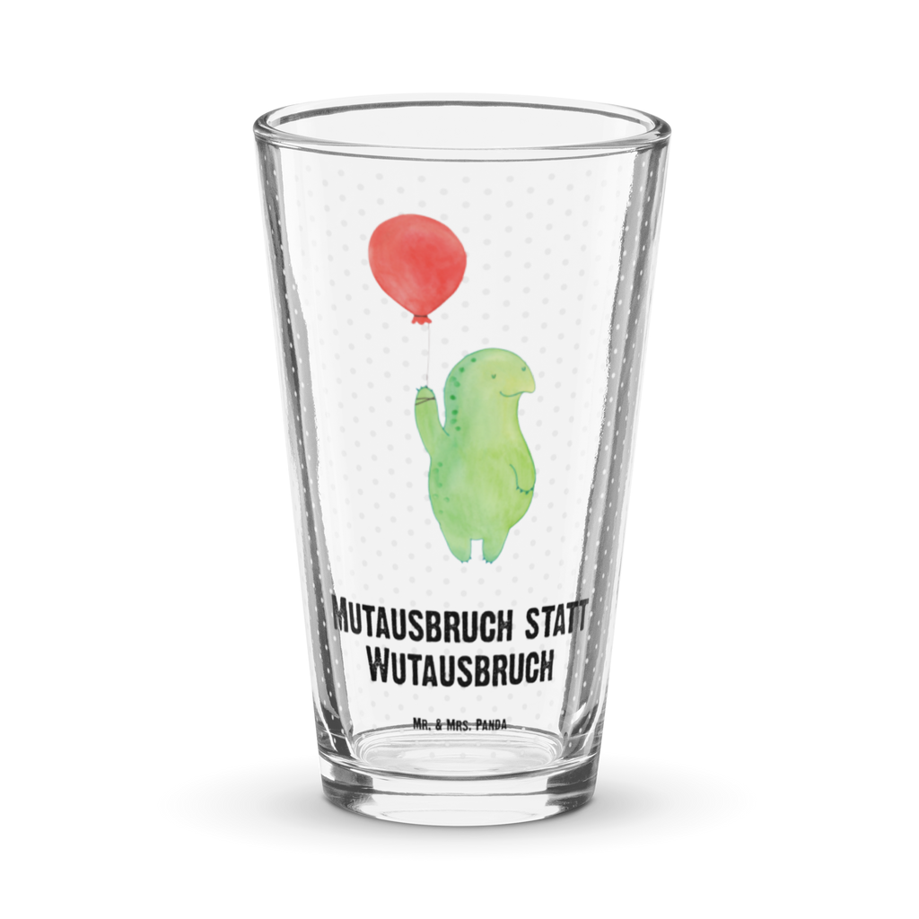 Premium Trinkglas Schildkröte Luftballon Trinkglas, Glas, Pint Glas, Bierglas, Cocktail Glas, Wasserglas, Schildkröte, Schildkröten, Mutausbruch, Motivation, Motivationsspruch