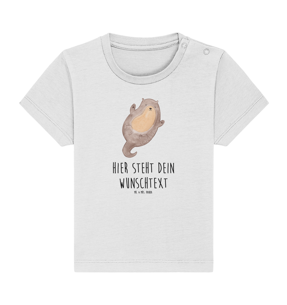 Personalisiertes Baby Shirt Otter Umarmen Personalisiertes Baby T-Shirt, Personalisiertes Jungen Baby T-Shirt, Personalisiertes Mädchen Baby T-Shirt, Personalisiertes Shirt, Otter, Fischotter, Seeotter, Otter Seeotter See Otter