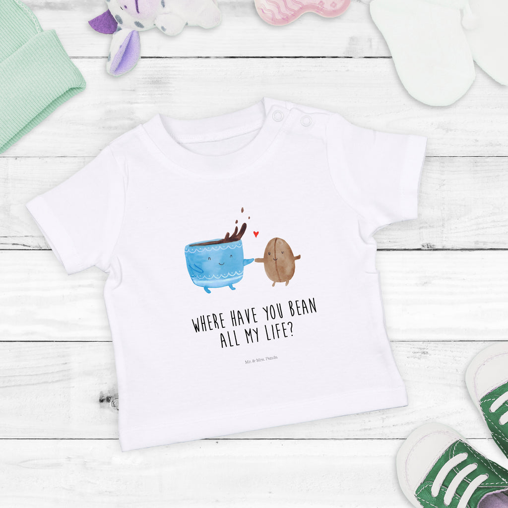 Organic Baby Shirt Kaffee Bohne Baby T-Shirt, Jungen Baby T-Shirt, Mädchen Baby T-Shirt, Shirt, Tiermotive, Gute Laune, lustige Sprüche, Tiere, Kaffee, Kaffeebohne, Genuss, Zufriedenheit, Glück