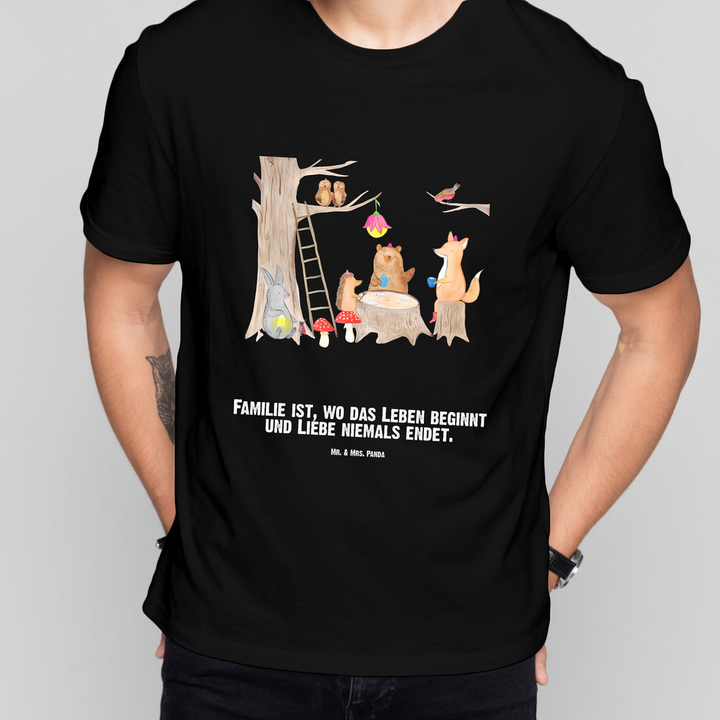 Personalisiertes T-Shirt Waldtiere Picknick T-Shirt Personalisiert, T-Shirt mit Namen, T-Shirt mit Aufruck, Männer, Frauen, Wunschtext, Bedrucken, Tiermotive, Gute Laune, lustige Sprüche, Tiere, Waldtiere, Picknick, Wald, Fuchs, Hase, Igel, Maus, Eichhörnchen