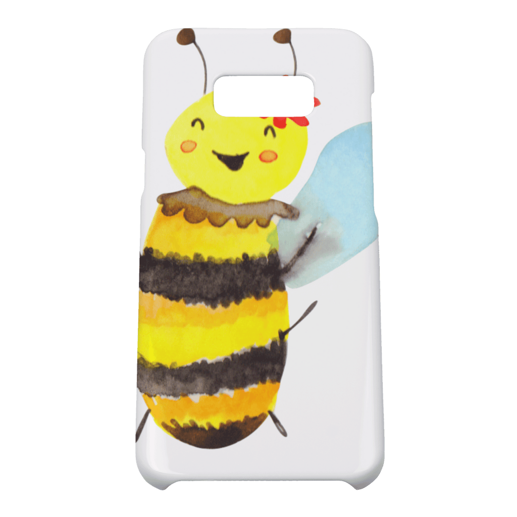 Handyhülle Biene Happy Iphone XR Handyhülle, Iphone XR, Handyhülle, Premium Kunststoff, Biene, Wespe, Hummel