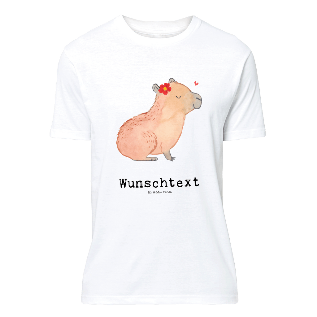 Personalisiertes T-Shirt Capybara Blume T-Shirt Personalisiert, T-Shirt mit Namen, T-Shirt mit Aufruck, Männer, Frauen, Tiermotive, Gute Laune, lustige Sprüche, Tiere, Capybara