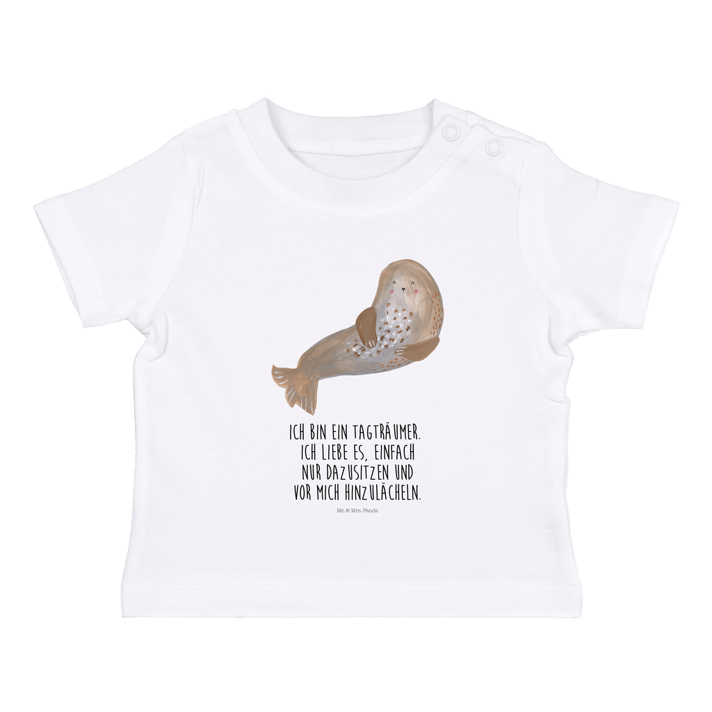 Organic Baby Shirt Robbe Lachen Baby T-Shirt, Jungen Baby T-Shirt, Mädchen Baby T-Shirt, Shirt, Tiermotive, Gute Laune, lustige Sprüche, Tiere, Robbe, Robben, Seehund, Strand, Meerestier, Ostsee, Nordsee