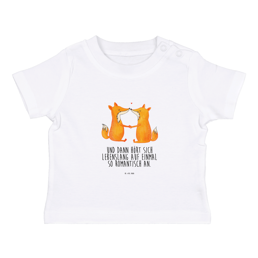 Organic Baby Shirt Füchse Liebe Baby T-Shirt, Jungen Baby T-Shirt, Mädchen Baby T-Shirt, Shirt, Fuchs, Füchse, Fox, Liebe, Liebespaar, Paar, Partner, Freundin, Freund, Ehe, Verlobte, Ehemann, Ehefrau, Liebesbeweis