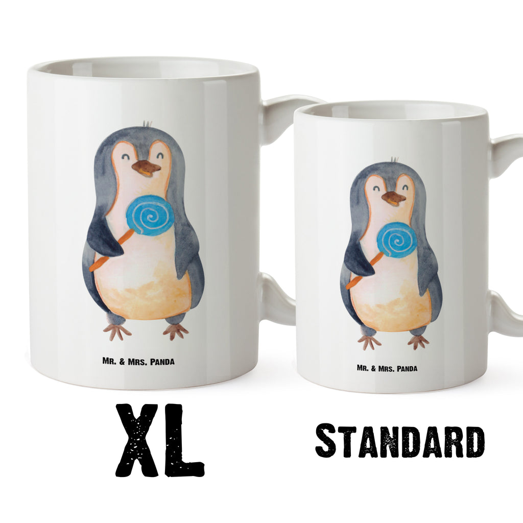 XL Tasse Pinguin Lolli XL Tasse, Große Tasse, Grosse Kaffeetasse, XL Becher, XL Teetasse, spülmaschinenfest, Jumbo Tasse, Groß, Pinguin, Pinguine, Lolli, Süßigkeiten, Blödsinn, Spruch, Rebell, Gauner, Ganove, Rabauke