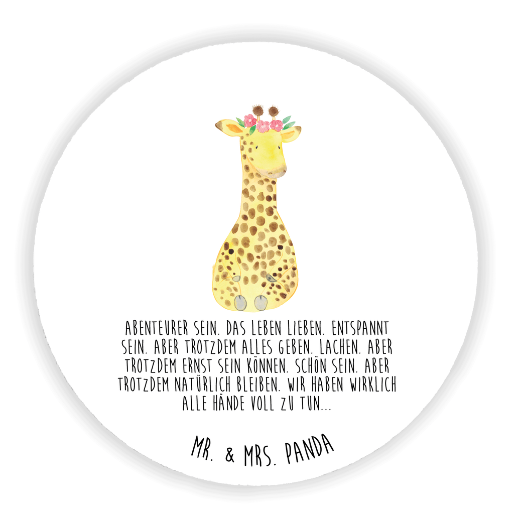 Rund Magnet Giraffe Blumenkranz Kühlschrankmagnet, Pinnwandmagnet, Souvenir Magnet, Motivmagnete, Dekomagnet, Whiteboard Magnet, Notiz Magnet, Kühlschrank Dekoration, Afrika, Wildtiere, Giraffe, Blumenkranz, Abenteurer, Selbstliebe, Freundin