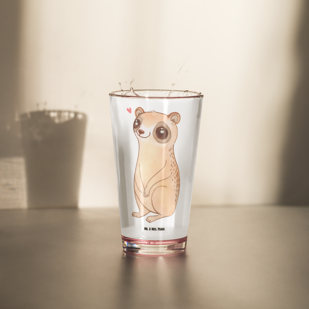 Premium Trinkglas Plumplori Glücklich Trinkglas, Glas, Pint Glas, Bierglas, Cocktail Glas, Wasserglas, Tiermotive, Gute Laune, lustige Sprüche, Tiere, Plumplori, Niedlich, Glück