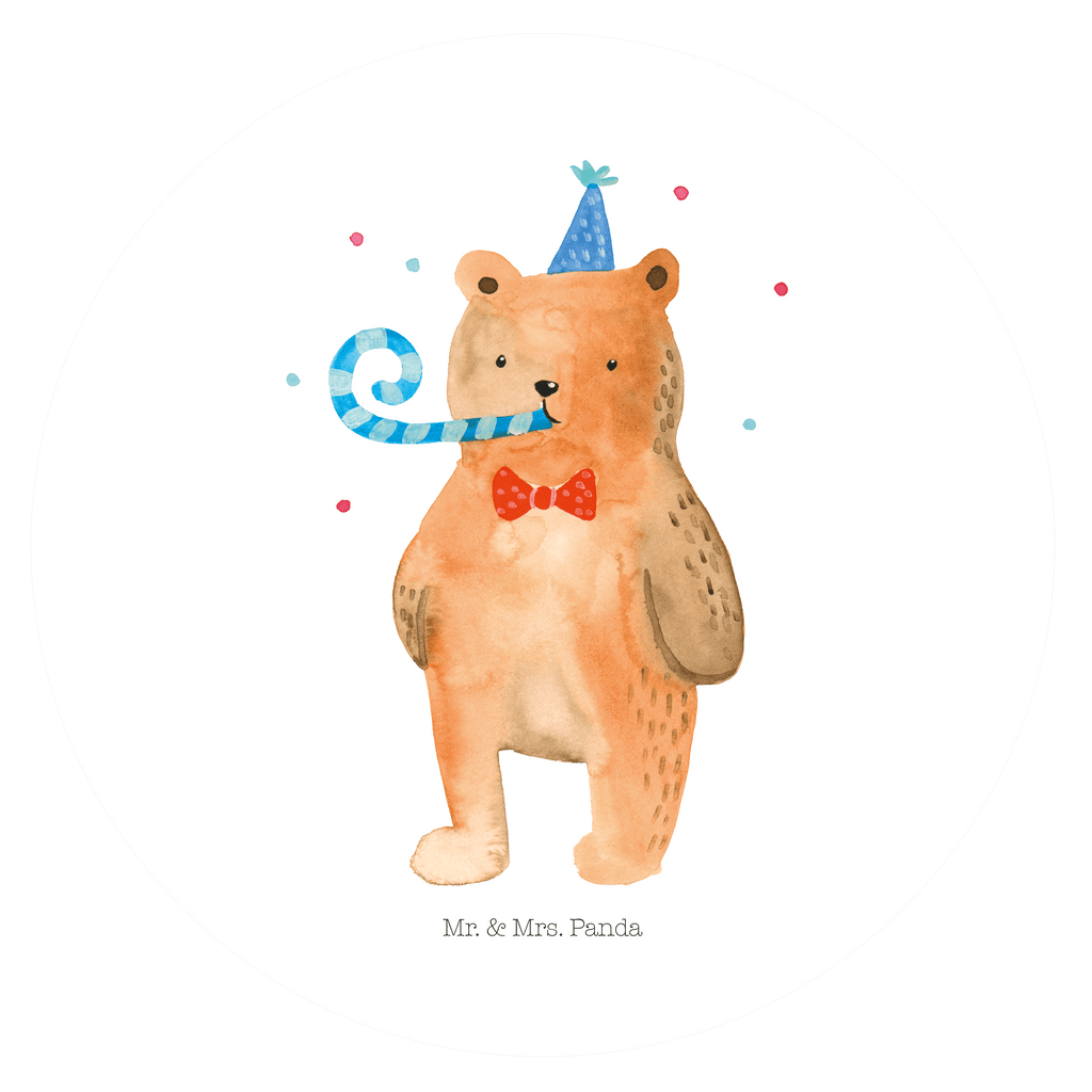 Rund Aufkleber Birthday Bär Sticker, Aufkleber, Etikett, Bär, Teddy, Teddybär, Happy Birthday, Alles Gute, Glückwunsch, Geburtstag