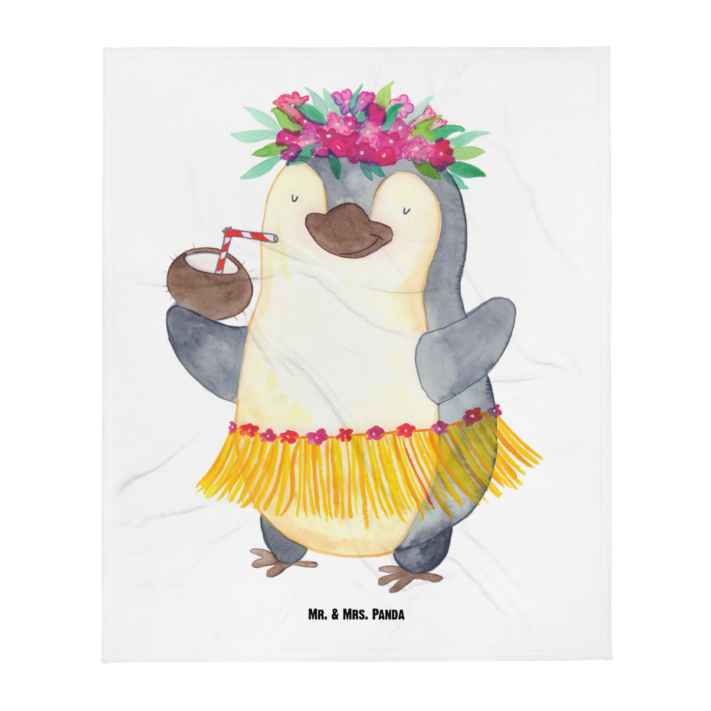 Kuscheldecke Pinguin Kokosnuss Decke, Wohndecke, Tagesdecke, Wolldecke, Sofadecke, Pinguin, Aloha, Hawaii, Urlaub, Kokosnuss, Pinguine