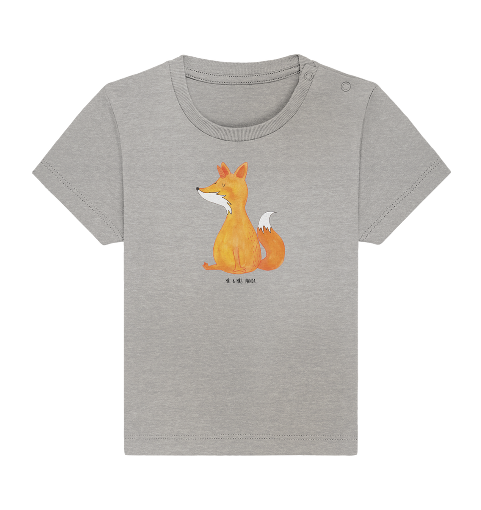 Organic Baby Shirt Einhorn Wunsch Baby T-Shirt, Jungen Baby T-Shirt, Mädchen Baby T-Shirt, Shirt, Einhorn, Einhörner, Einhorn Deko, Pegasus, Unicorn, Fuchs, Unicorns, Fuchshörnchen, Fuchshorn, Foxycorn, Füchse
