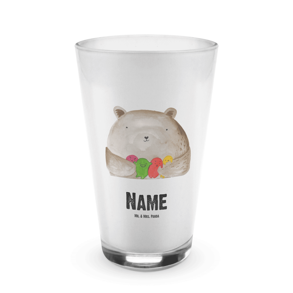 Personalisiertes Glas Bär Gefühl Bedrucktes Glas, Glas mit Namen, Namensglas, Glas personalisiert, Name, Bedrucken, Bär, Teddy, Teddybär, Wahnsinn, Verrückt, Durchgedreht