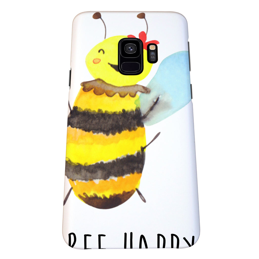 Handyhülle Biene Happy Samsung Galaxy S9, Handyhülle, Smartphone Hülle, Handy Case, Handycover, Hülle, Biene, Wespe, Hummel