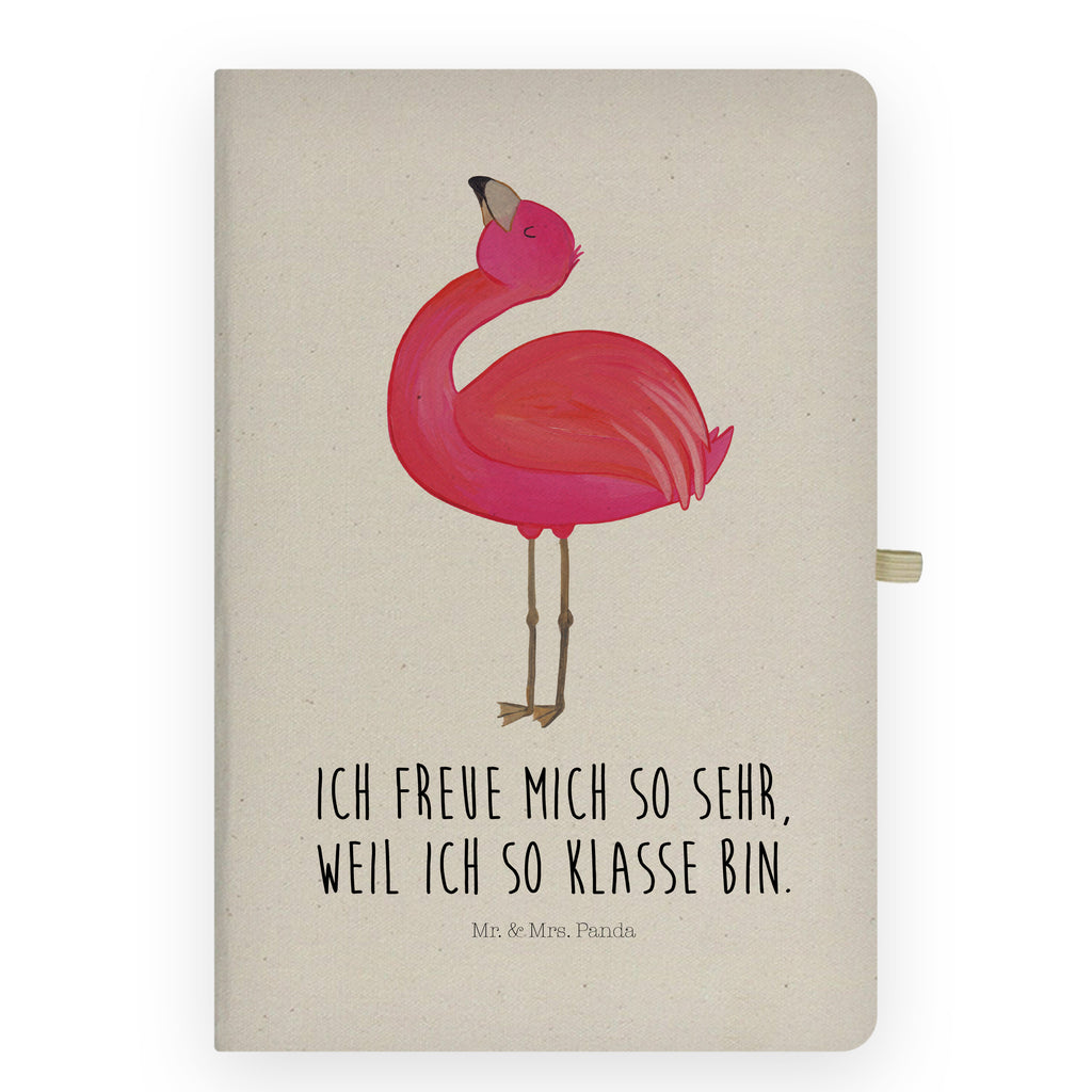 Baumwoll Notizbuch Flamingo stolz Notizen, Eintragebuch, Tagebuch, Notizblock, Adressbuch, Journal, Kladde, Skizzenbuch, Notizheft, Schreibbuch, Schreibheft, Flamingo, stolz, Freude, Selbstliebe, Selbstakzeptanz, Freundin, beste Freundin, Tochter, Mama, Schwester