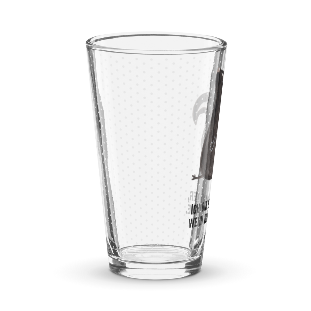 Premium Trinkglas Stinktier sitzend Trinkglas, Glas, Pint Glas, Bierglas, Cocktail Glas, Wasserglas, Stinktier, Skunk, Wildtier, Raubtier, Stinker, Stinki, Spruch, Büro, Recht, Besserwisser