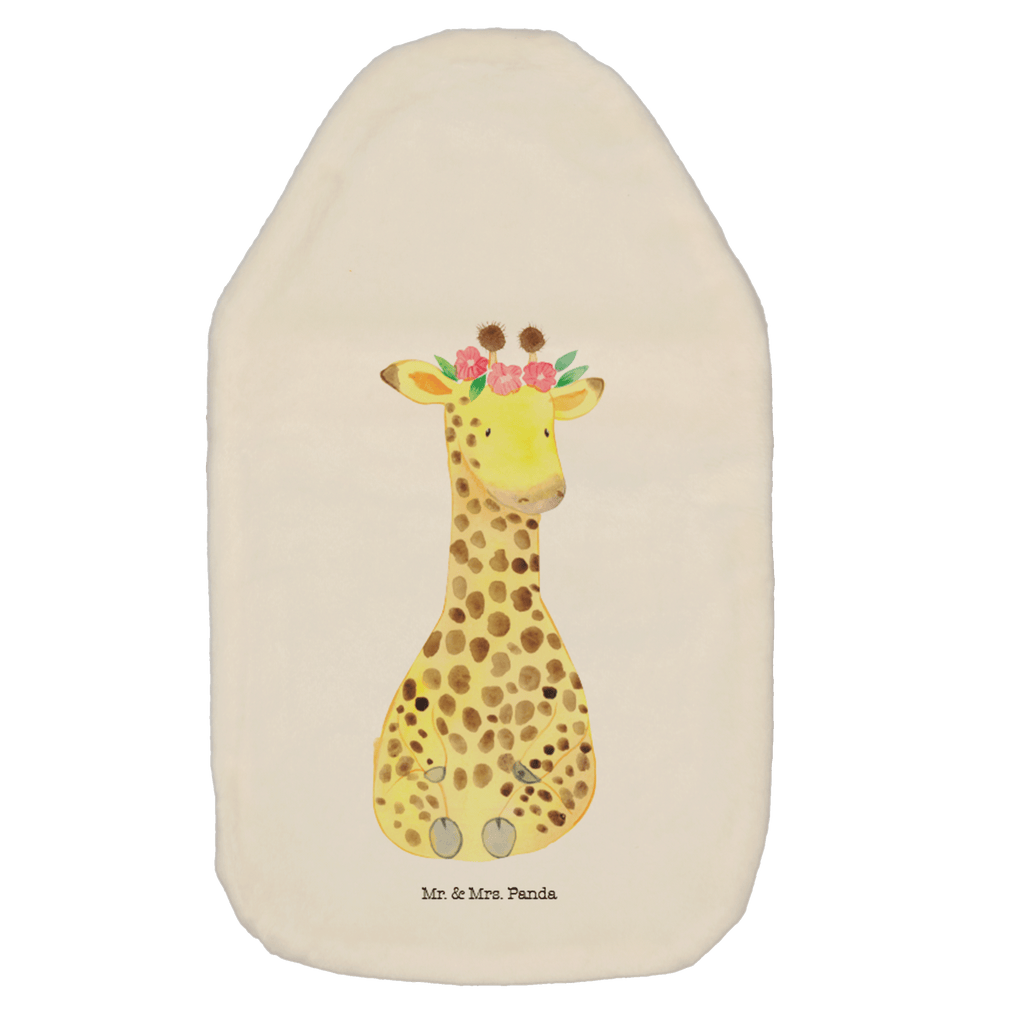 Wärmflasche Giraffe Blumenkranz Wärmekissen, Kinderwärmflasche, Körnerkissen, Wärmflaschenbezug, Wärmflasche mit Bezug, Afrika, Wildtiere, Giraffe, Blumenkranz, Abenteurer, Selbstliebe, Freundin