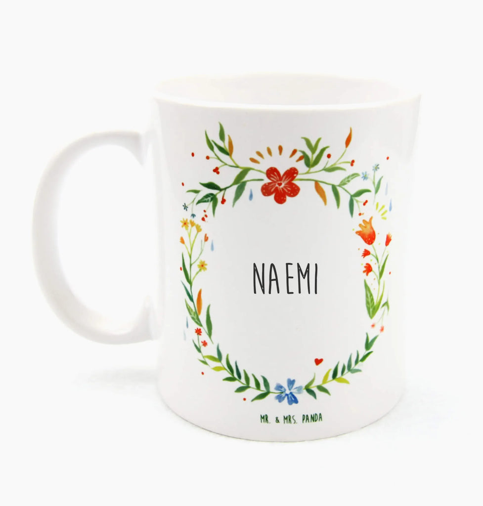Mug Naemi porcelain mug, ceramic mug, coffee mug, custom mug, mug, tea mug, mug with quotes, gift mug, office mug, personalized mug, latte mug, mug with designs, novelty mug, flower love sea of flowers flower meadow