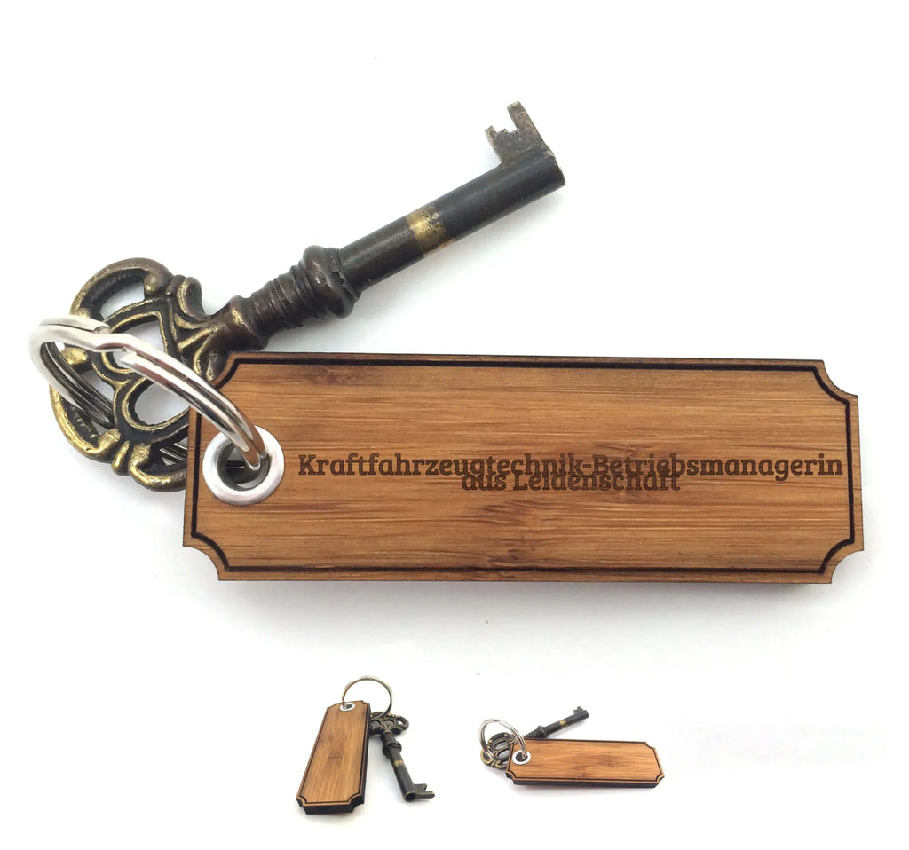 Schlüsselanhänger Classic Gravur Kraftfahrzeugtechnik-Betriebsmanagerin Schlüsselanhänger, Anhänger, Taschenanhänger, Glücksbringer, Schlüsselbund, Schlüsselanhänger Holz, Schlüsselanhänger aus Holz, Holz Schlüsselanhänger, Holzschlüsselanhänger, Geschenke, Schenken, Gravur