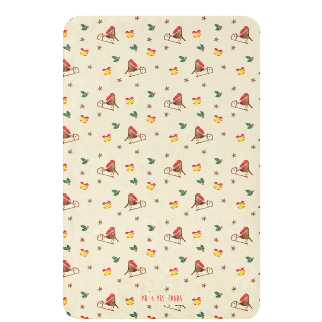 Sherpa cuddly blanket robin Sleds Winter, Weihnachten, Weihnachtsdeko, Nikolaus, Advent, Heiligabend, Wintermotiv, Schlitten, Vogel