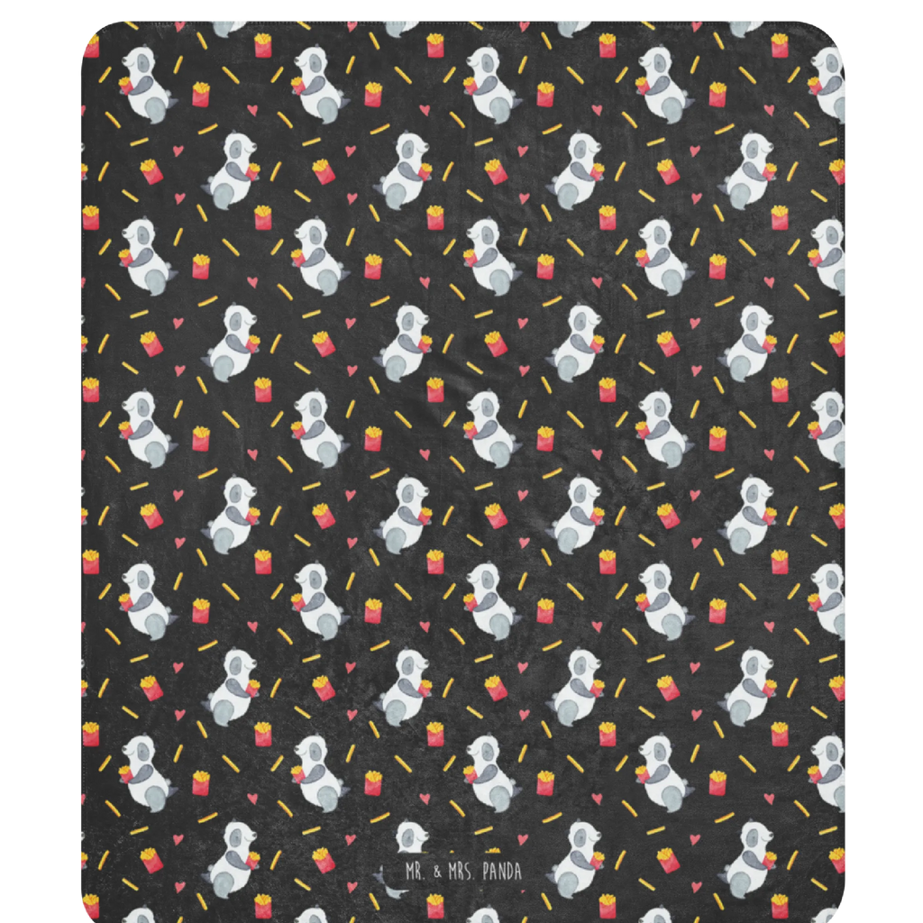 Sherpa cuddly blanket Panda Fries Pommes, Panda Muster, Panda, Pommes Muster