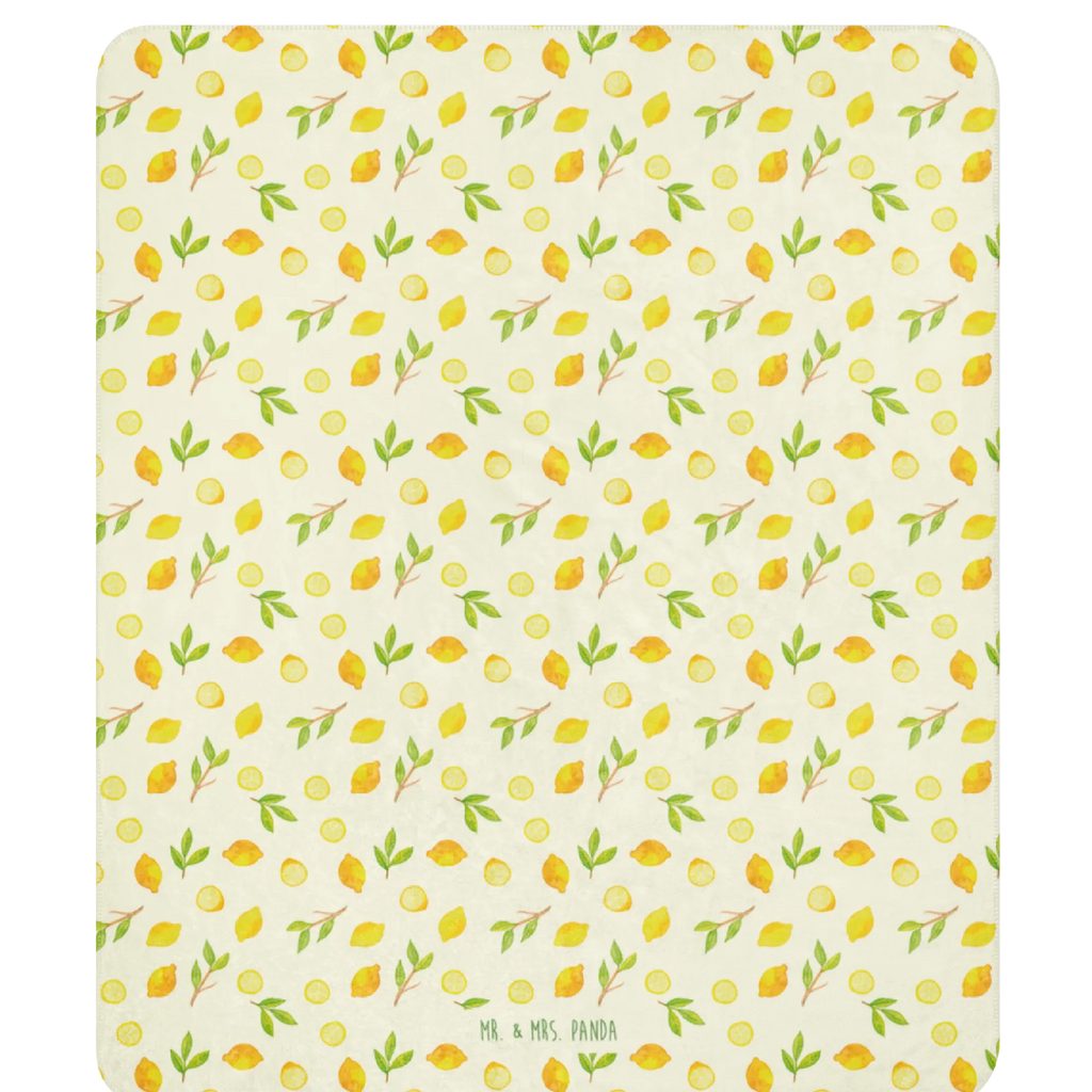 Sherpa cuddly blanket Freshness Lemons Zitrone, Zitronen Muster, Zitrusfrüchte Muster