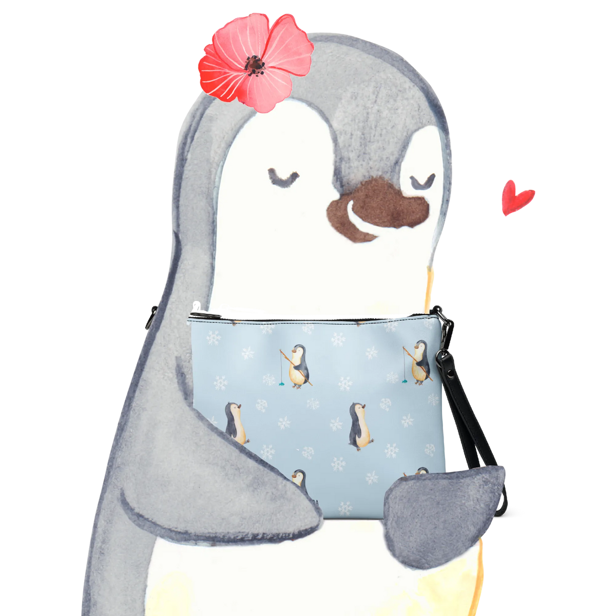 Handtasche Pinguin marschieren Muster Pochette, reißverschlusstasche, Kleine Handtasche, Tasche, Abendtasche, Damenhandtasche, Handtasche Damen, Crossbody Bag, Umhängetasche, Handtasche, kleine tasche, Kleine Umhängetasche, Clutch, Damen Umhängetasche, Handgelenktasche, Schultertasche, Damentasche, Frauentasche, Umhängetasche Damen, Crossover-Tasche, Schultergurt-Tasche, Pinguin, Bruder, Pinguine, Langschläfer, Schwester, Familie, Frühaufsteher