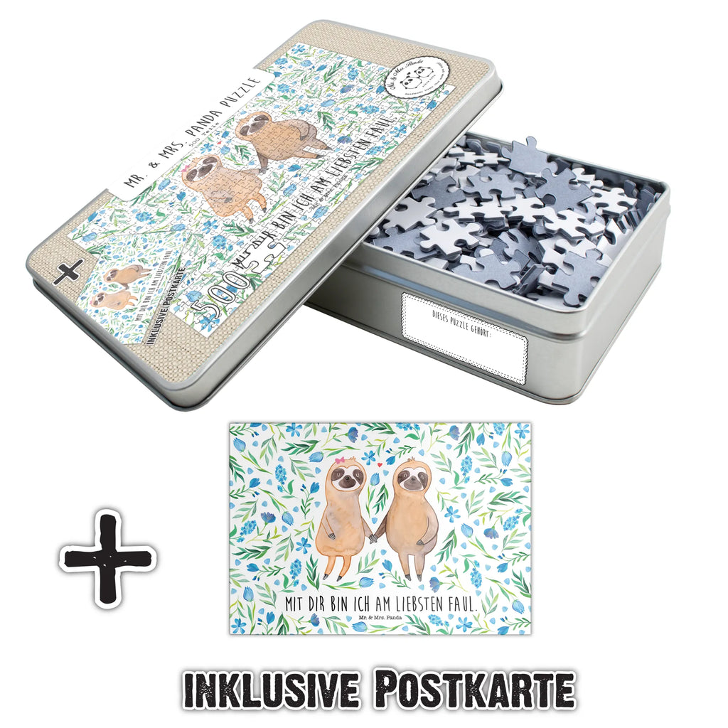 551-częściowe puzzle leniwiec para Leniwiec, prezent z leniwcem, dekoracja z leniwcem