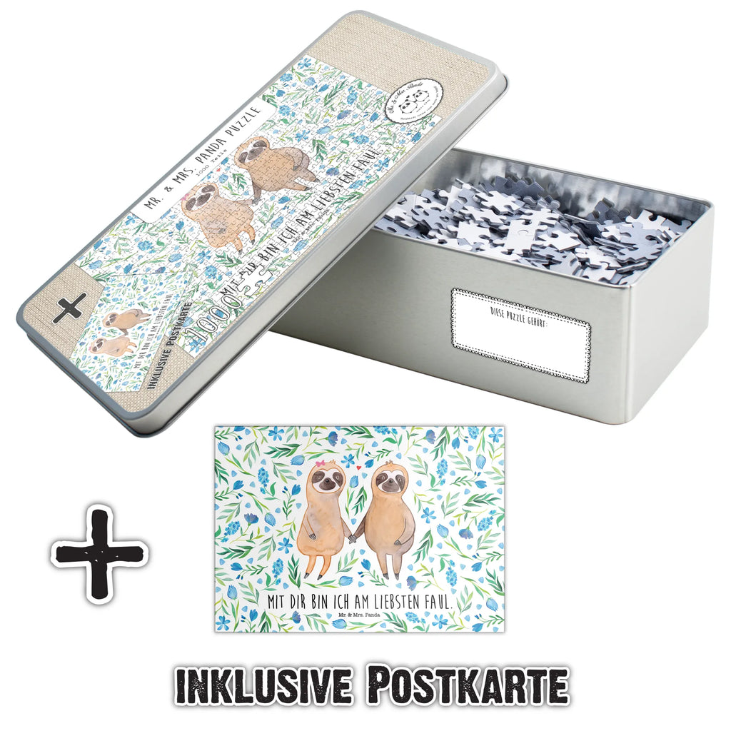 Puzzle 1500 elementów leniwiec para Leniwiec, prezent z leniwcem, dekoracja z leniwcem