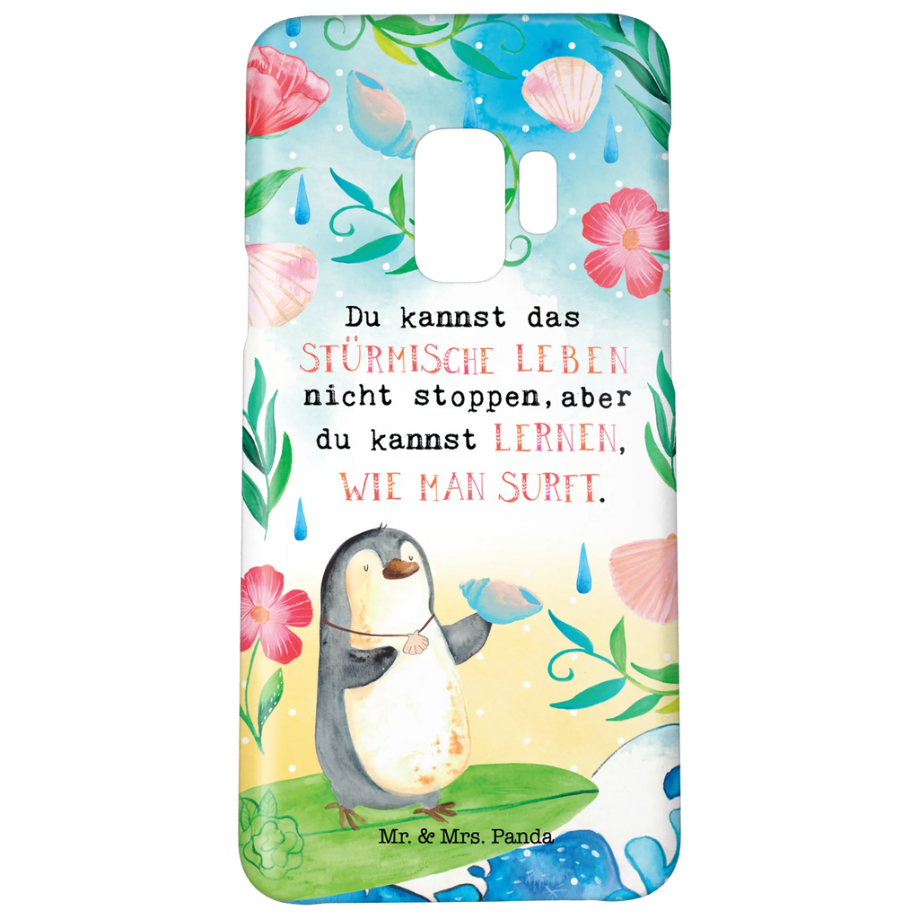 Etui na iPhone 10 Surfujący Pingwin Pinguin