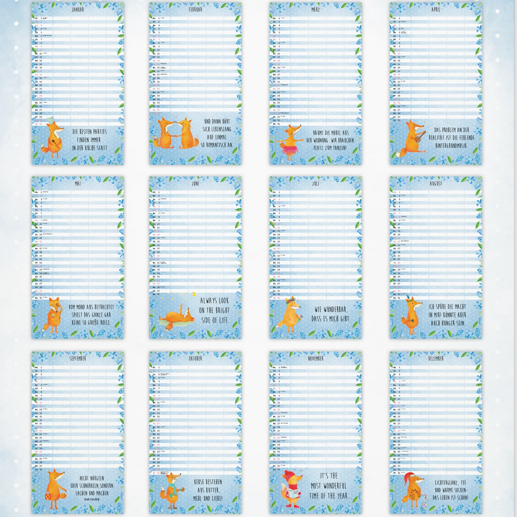 Kalendarz rodzinny 2026 Fuchs Collection Lis