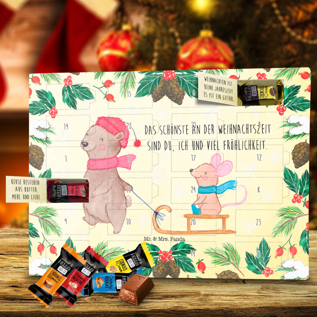  Niedźwiedź i Mysz sanie Zima, Boże Narodzenie, dekoracje świąteczne, Mikołaj, Adwent, Wigilia, zimowy motyw