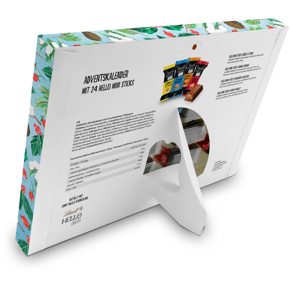 Chocolate advent calendar penguin rabbit snowball fight Christmas time, snow