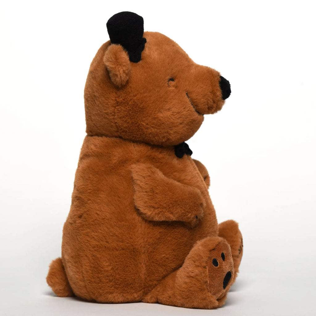 Pluszak Niedźwiedź z kapeluszem i muchą Niedźwiedź, Miś, Pluszowy miś