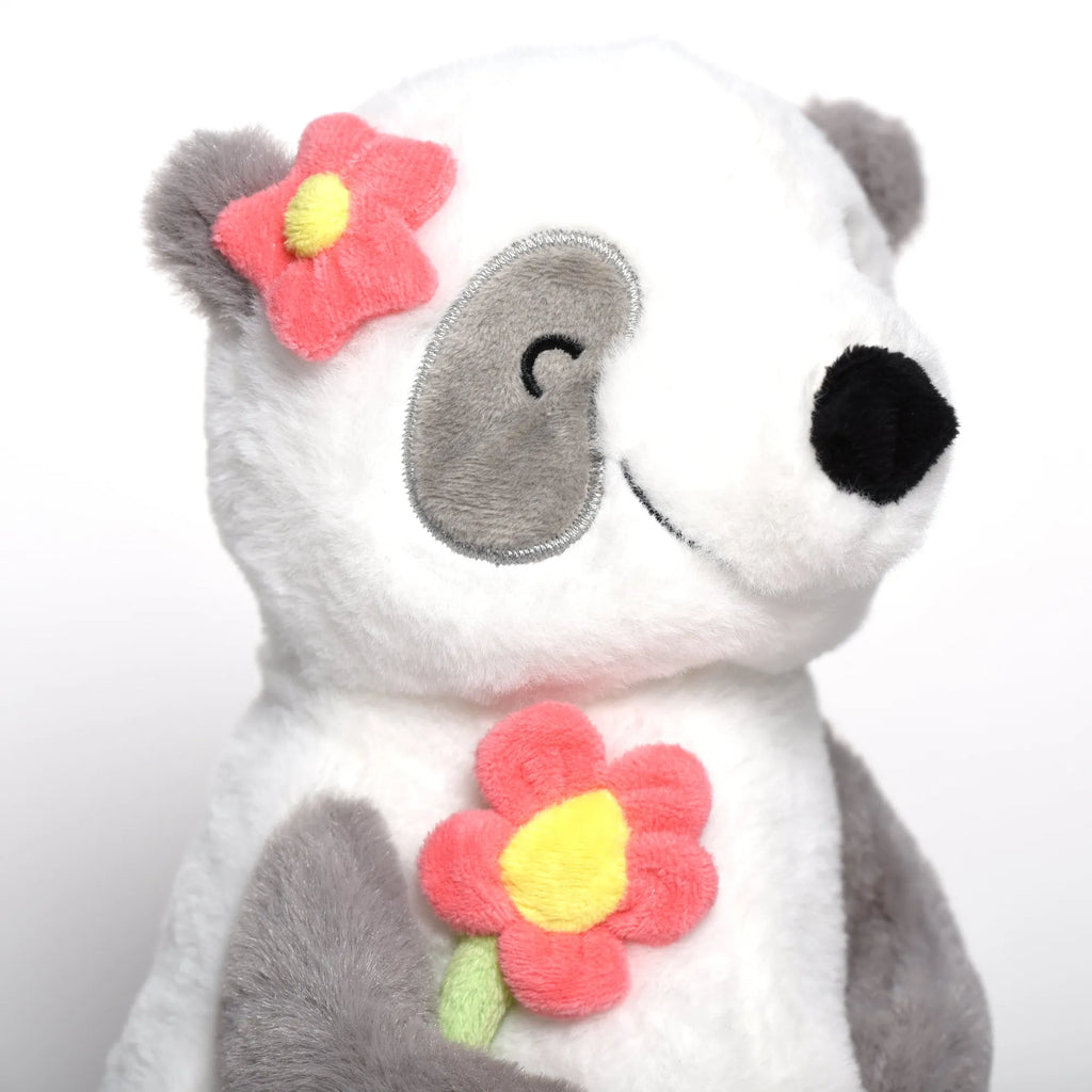 Cuddly toy Panda with Flower small animals, cute, funny, cute animal motives, hand drawn, small world, funny sayings, good mood, happy, gifts, gift ideas, special gifts, animal lover, card