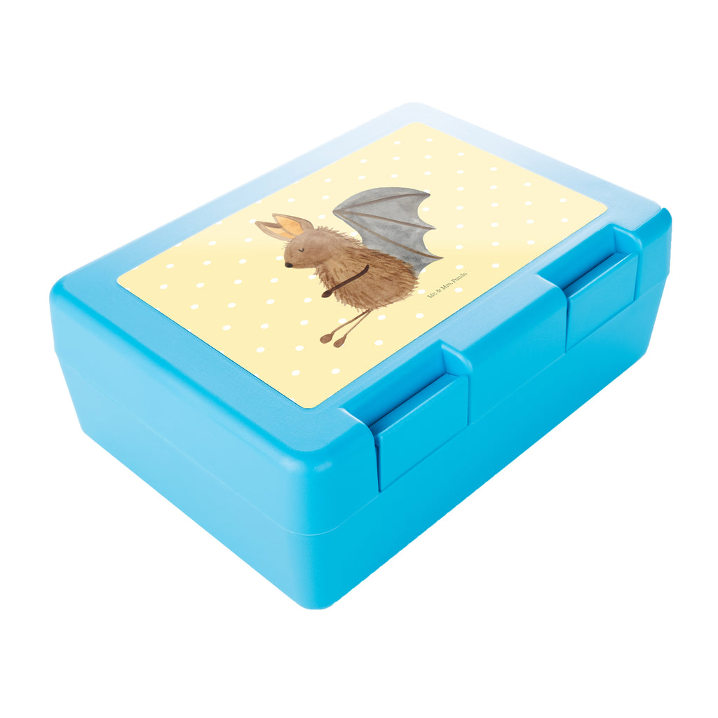 Brotdose Fledermaus sitzend Brotbox, Snackbox, Lunch box, Butterbrotdose, Brotzeitbox, Tiermotive, Gute Laune, lustige Sprüche, Tiere, Fledermaus, Fledermäuse, Motivation, entspannen