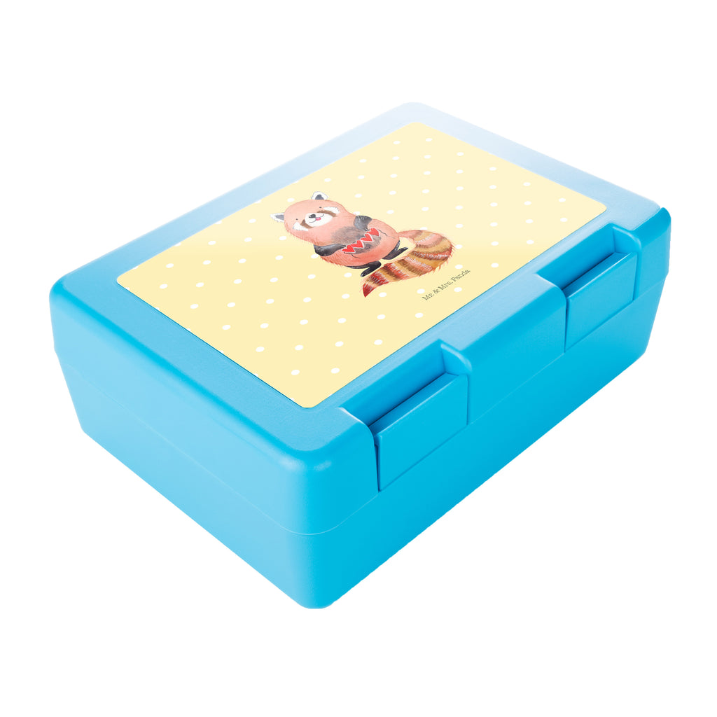 Brotdose Roter Panda Brotbox, Snackbox, Lunch box, Butterbrotdose, Brotzeitbox, Tiermotive, Gute Laune, lustige Sprüche, Tiere, Panda, Liebe, Rot, Herz, Liebling, Lieblingsmensch